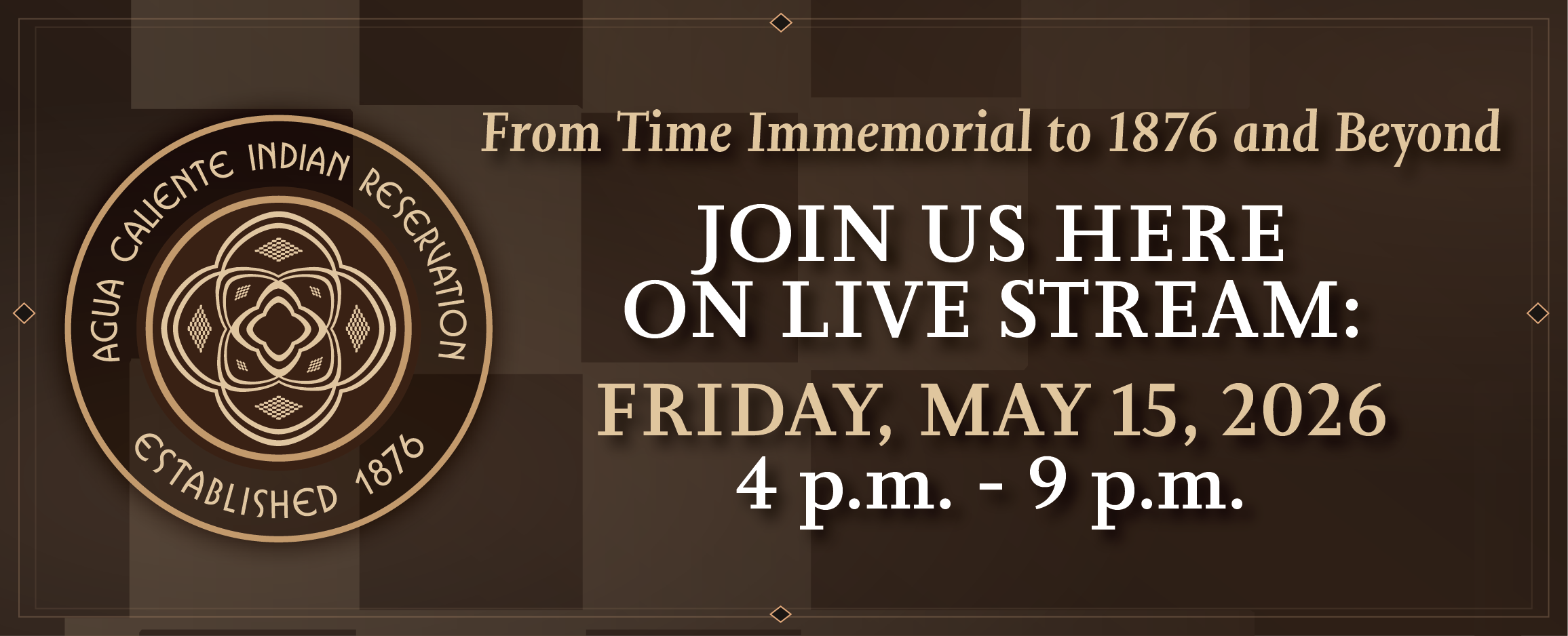 150th Live stream Anniversary Banner